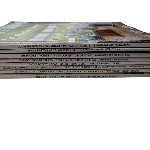 Southern Living Magazine 8 Issue Lot 2024/2025 Dolly Parton Matthew McConaughey - Picture 2 of 11